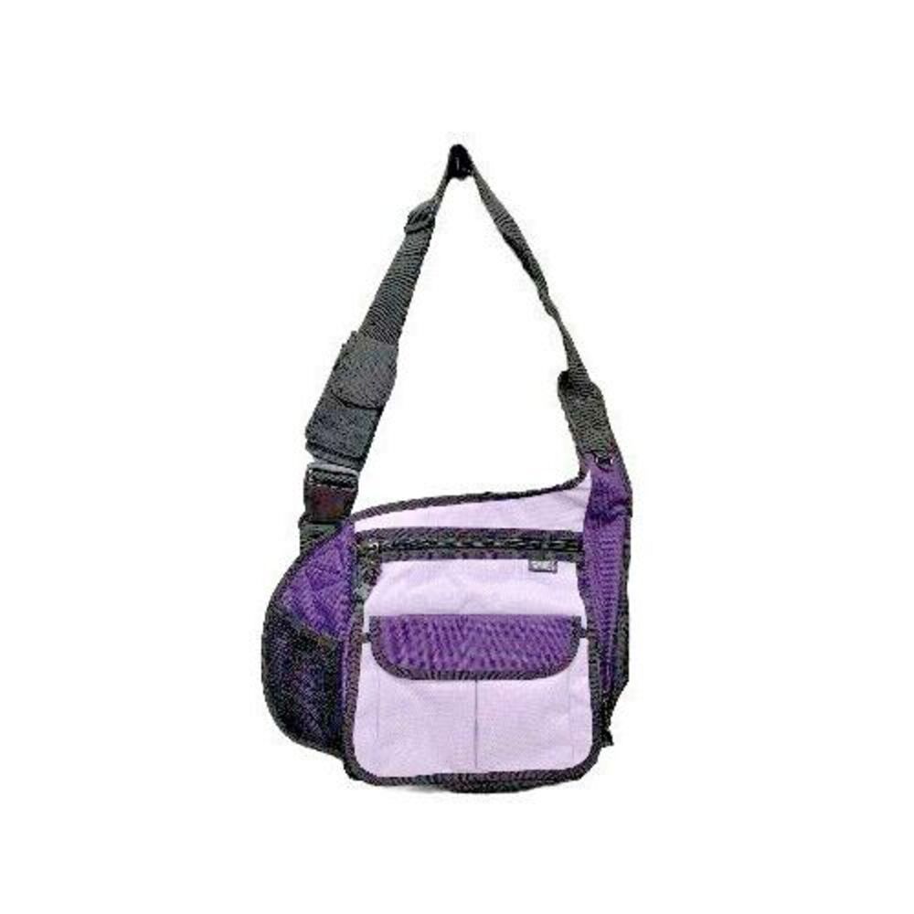WESTERN PACK (KORUS) FANNY PACK MESSENGER BAG TWO TONE PURPLE COMFORT STRAP
